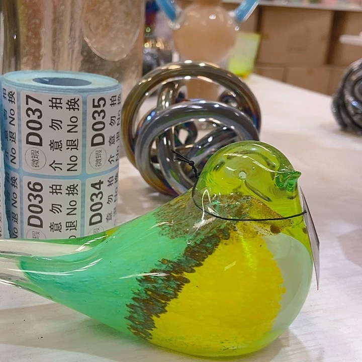 琉璃琉璃岛花瓶高9口16