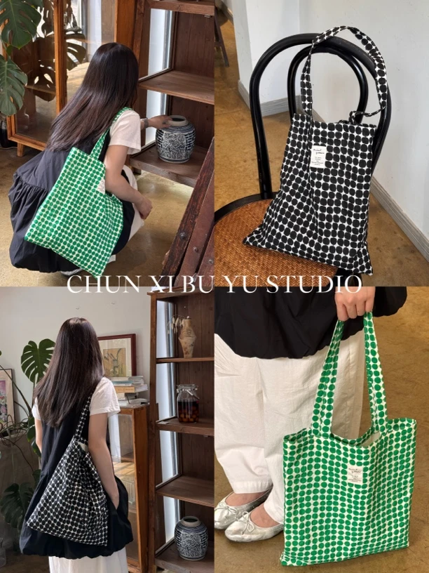 夏日简约ins风不规则几何图形托特包百搭文艺肌理感棋盘格单肩包