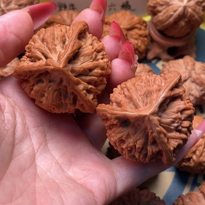 把件文玩核桃官帽三棱全品 45