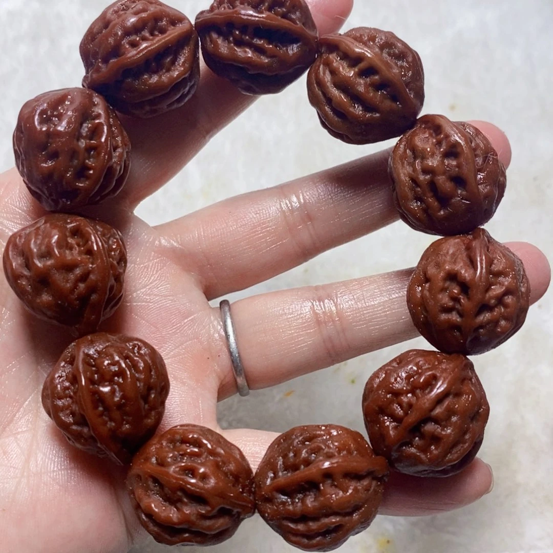 文玩核桃把件秋子手串