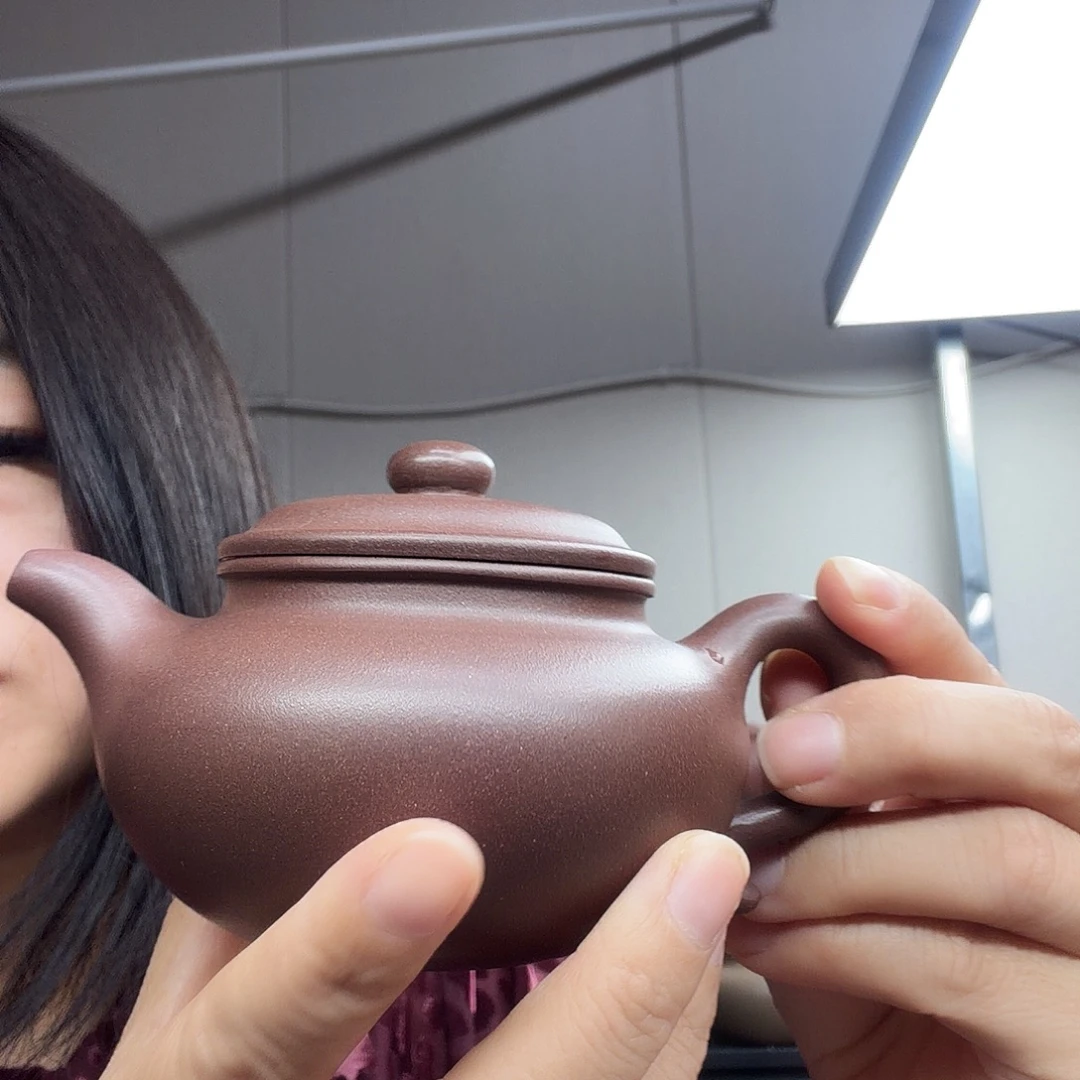 仿古壶200cc老紫泥的