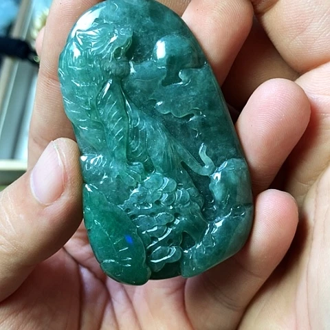 颈饰未镶嵌翡翠福豆豆珠宝翡翠颈饰
