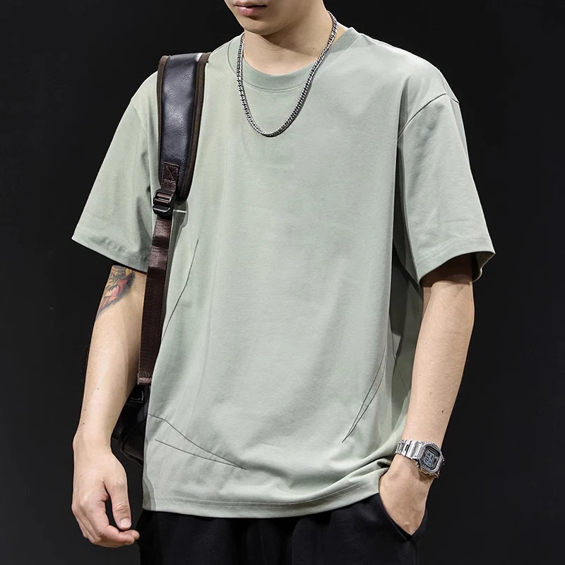 U&PURA短袖t恤男款夏新款大码宽松百搭休闲纯百搭舒适简约潮流T恤