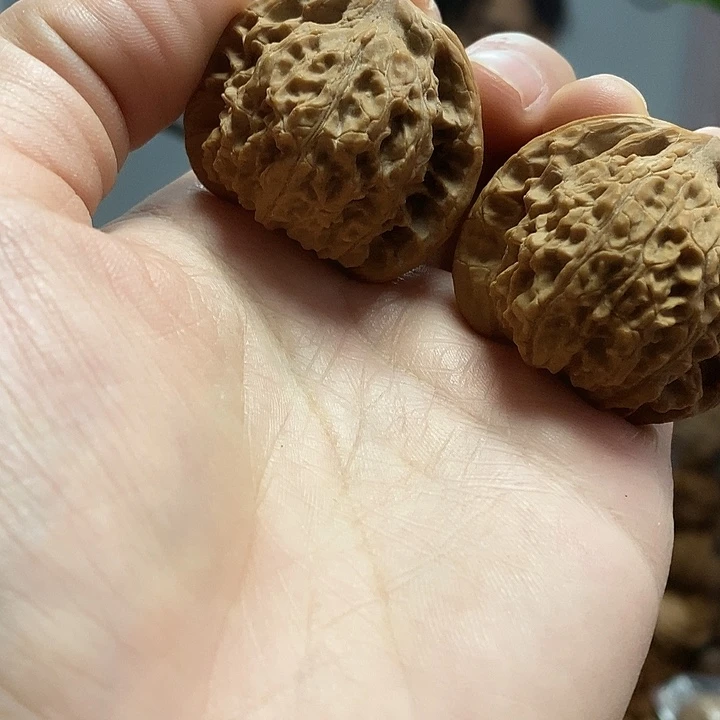 把件文玩核桃38闷尖凤眼小众