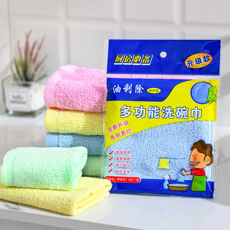 优厨净升级加厚刷锅木质纤维油利除洗碗巾不沾油洗碗布厨房抹布