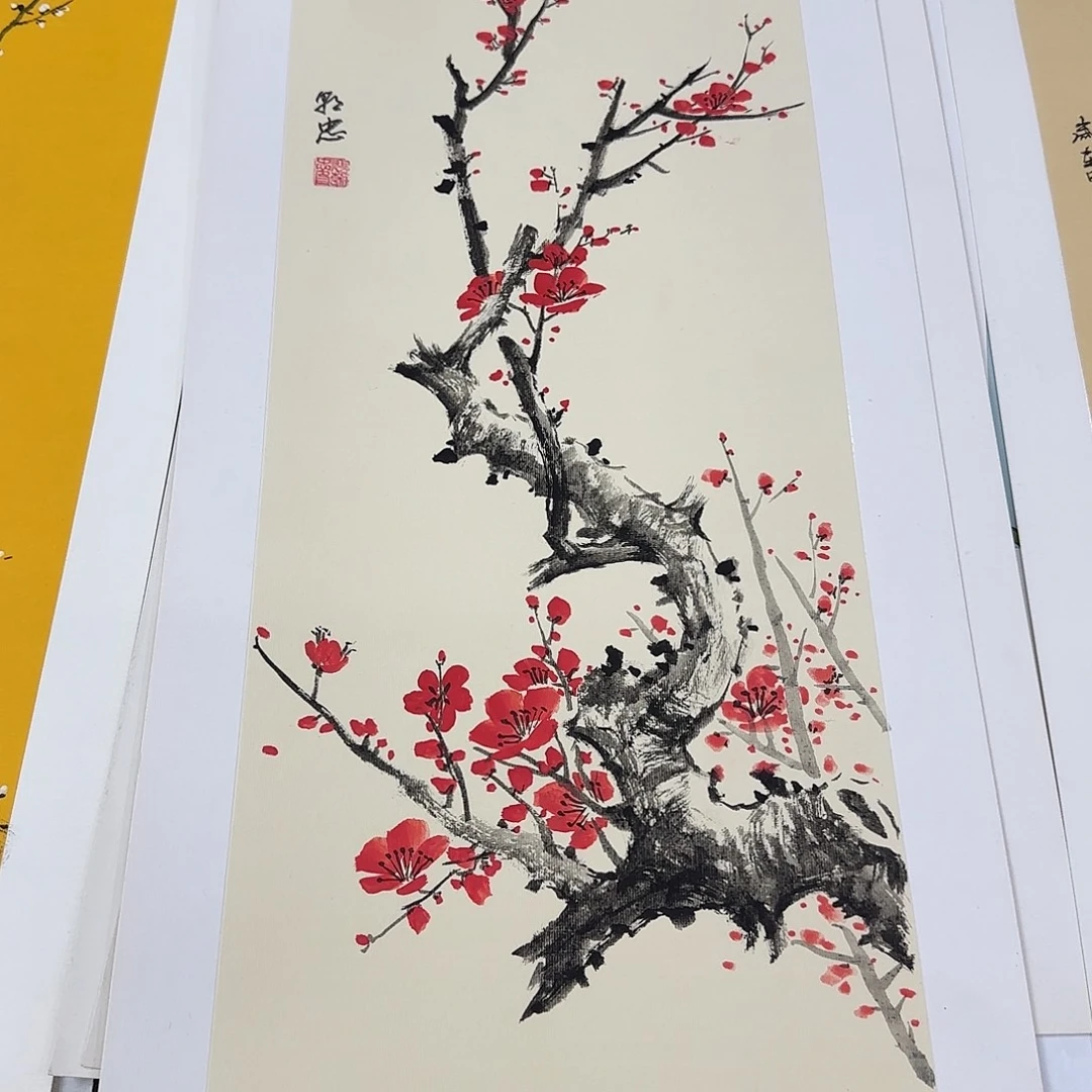 用***1国画国画立体兰花