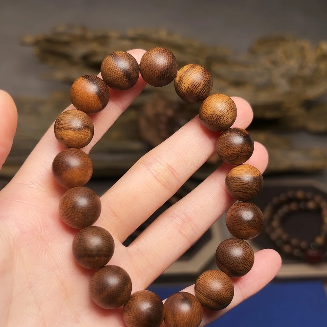 手串沉香越南芽庄红土白棋楠瘤疤1.2