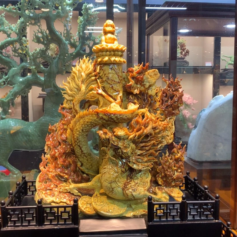 【闪购商品】未镶嵌蛇纹石玉摆件覆膜