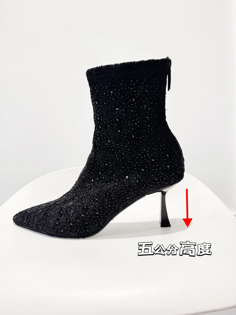 秋冬气质细跟短靴  设计款时尚休闲小众气质女人味