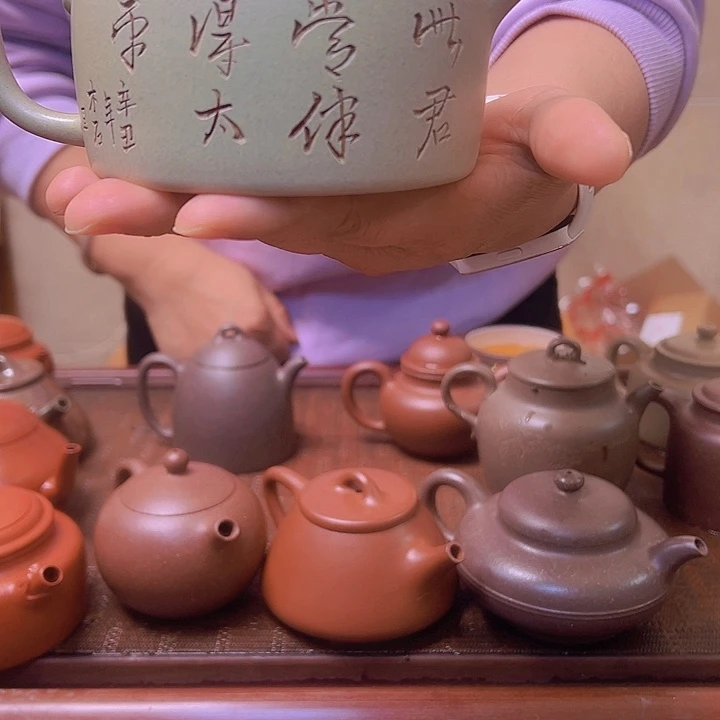 紫砂茶壶维**奶宜兴紫砂壶德钟