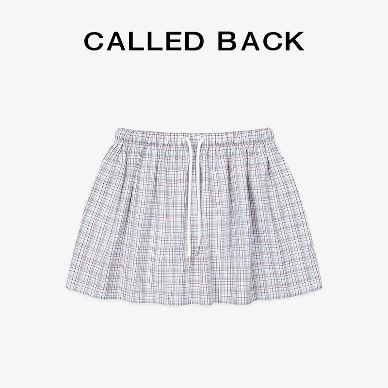 CALLED BACK新款潮流时尚松紧腰头抽绳半身裙 7-1