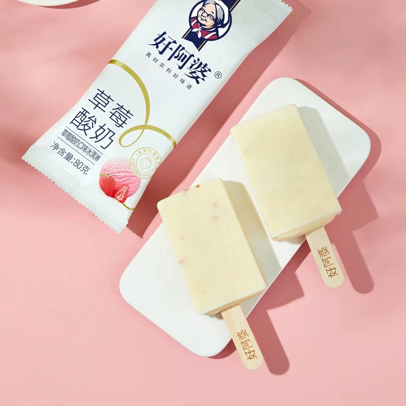 好阿婆草莓酸奶80g  1支