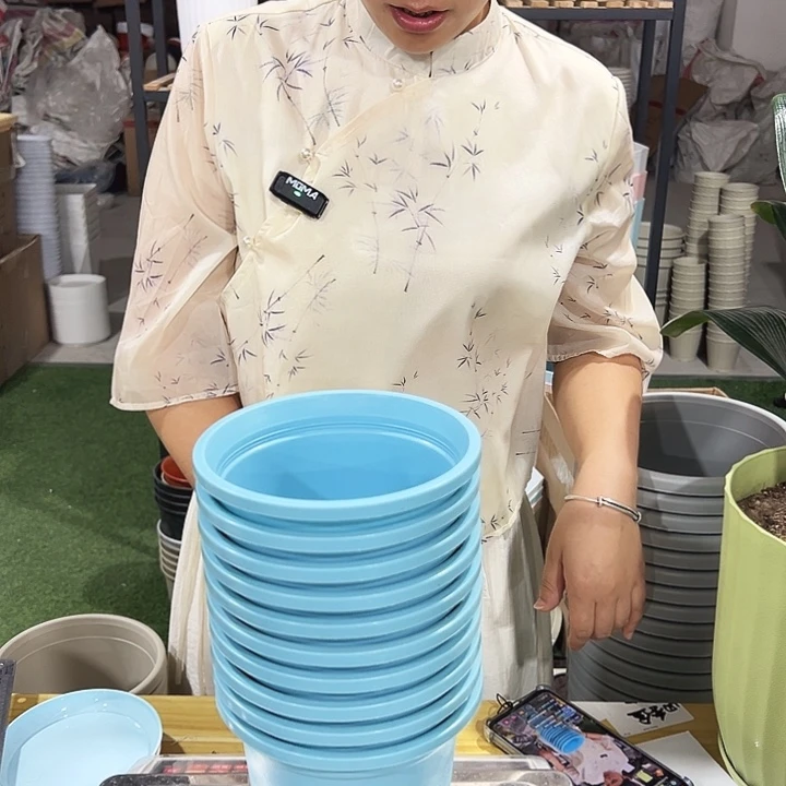 圆形控根150口15高15蓝色无托10只