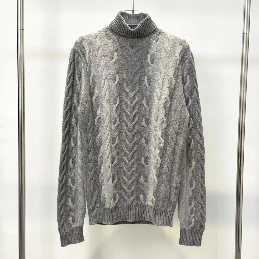 全新未使用  克莱利亚尼Corneliani高领羊毛针织衫