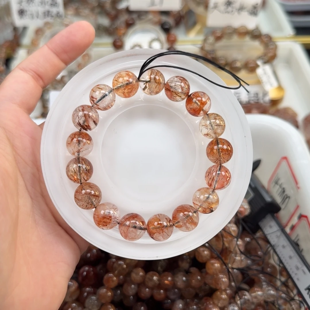 水晶未镶嵌手链黑金超七多样性发其一