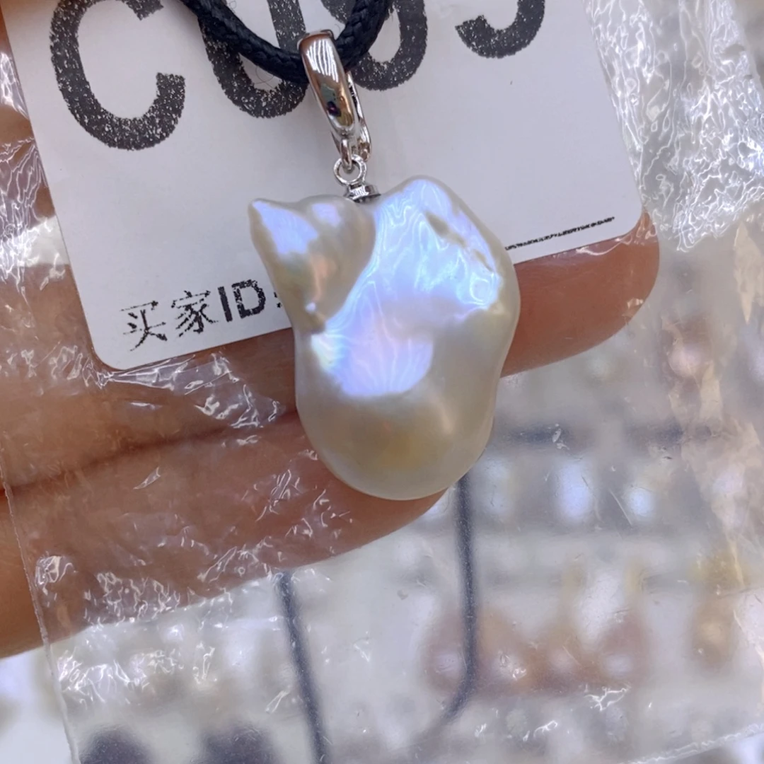 银S925镶嵌颈饰淡水珍珠