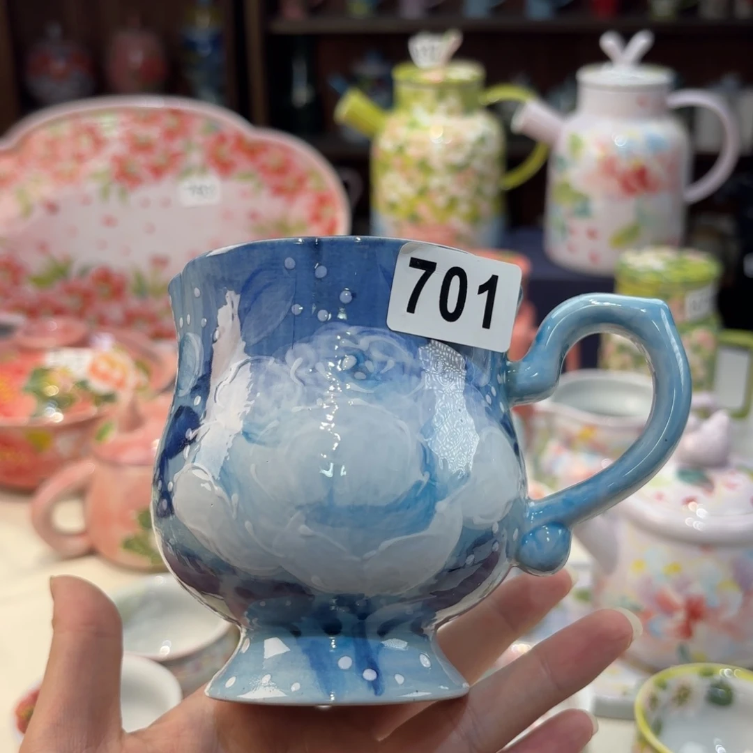 景德镇手绘高温釉下彩陶瓷茶具