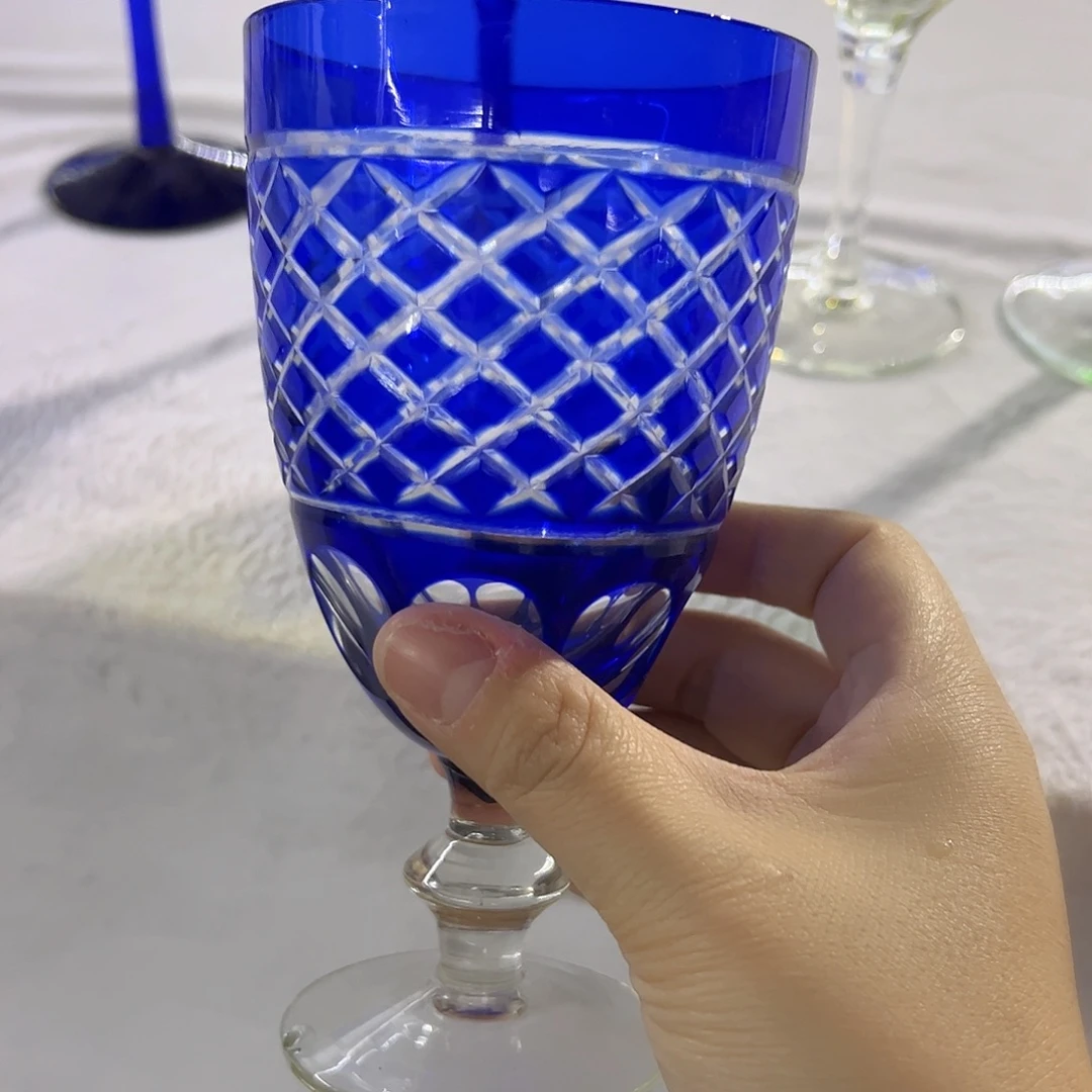 水晶玻璃平底款微瑕一个