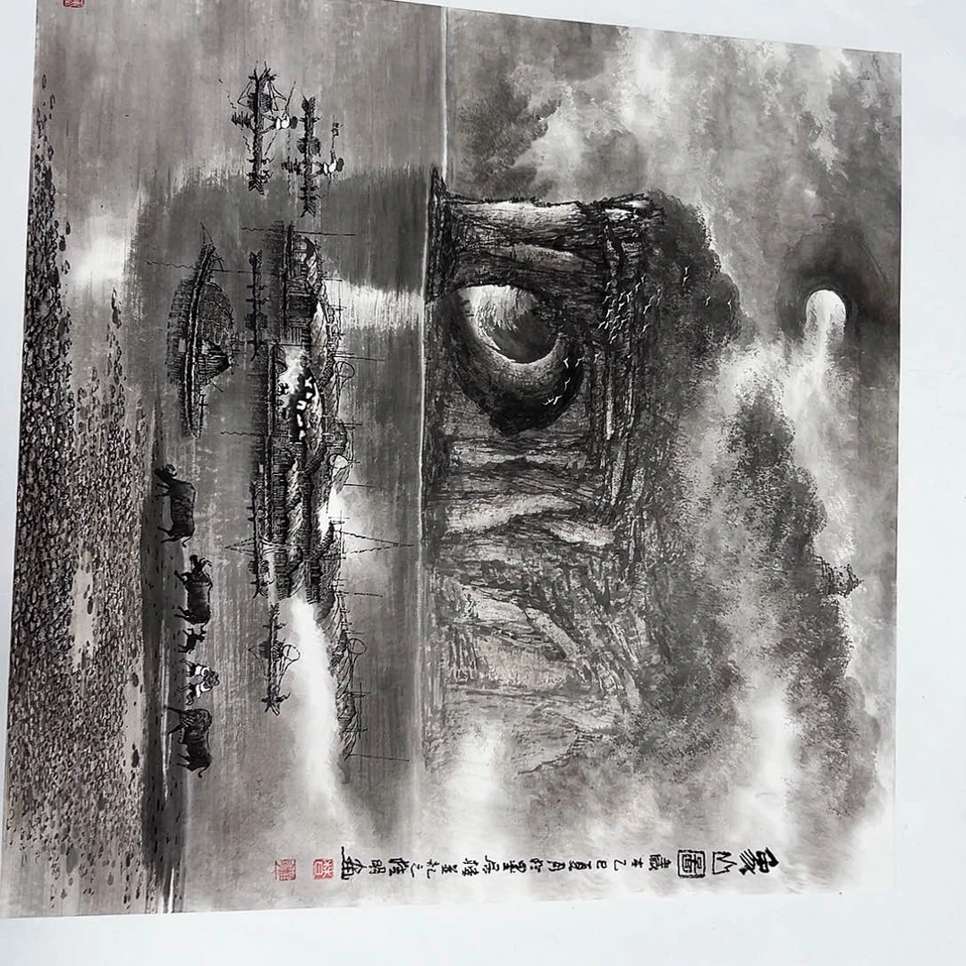 爱***子国画W精品书画作品