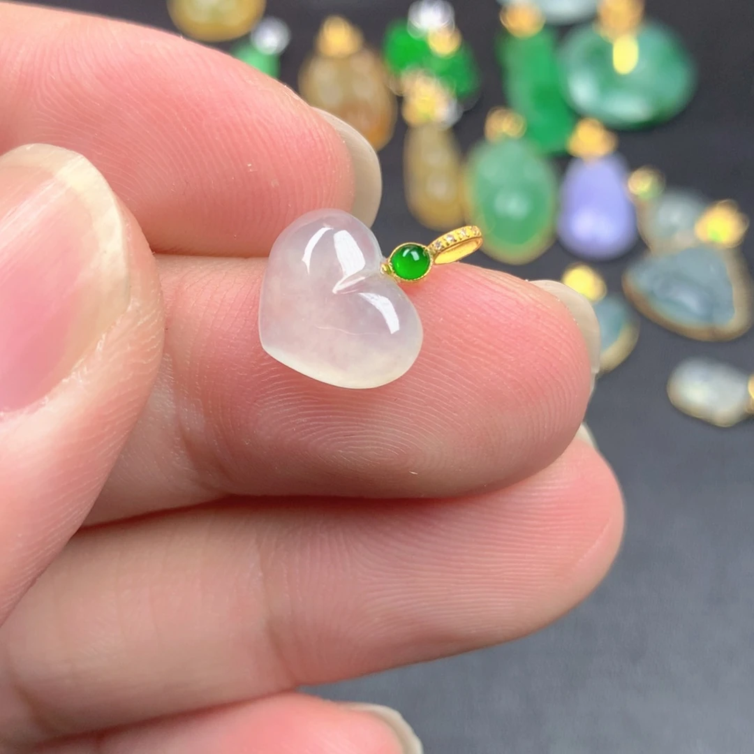 【闪购商品】颈饰18K金镶嵌翡翠翡翠