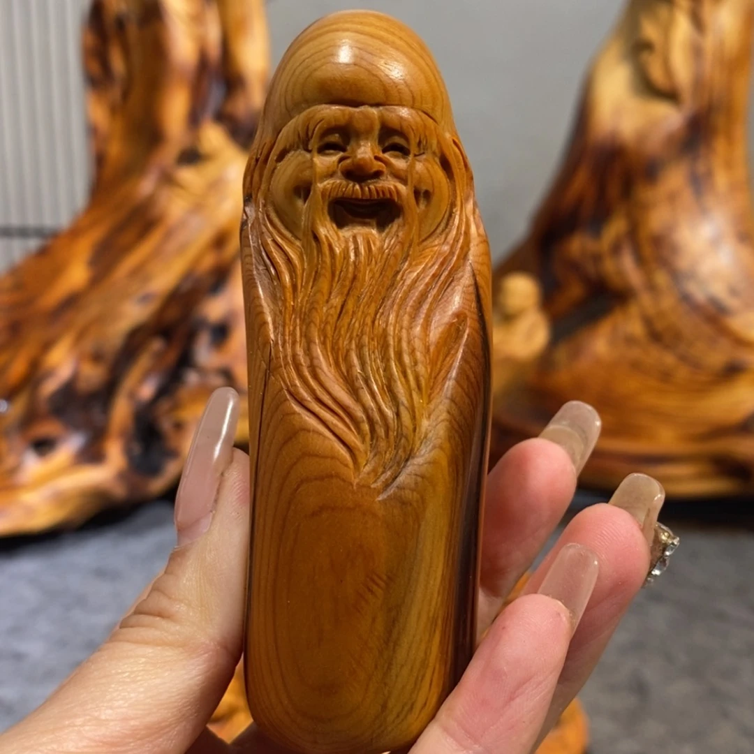 【闪购商品】柏木（崖柏）根雕木雕工艺品摆件创意，满十送一手把件