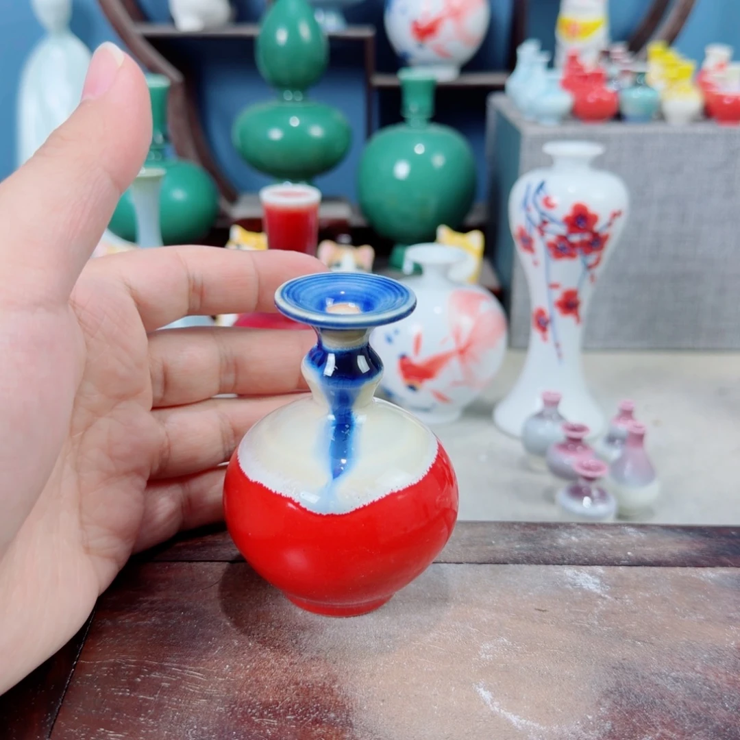 陶瓷手工小花器摆件