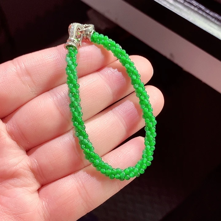 翡翠手链未镶嵌天然翡翠手链未镶嵌