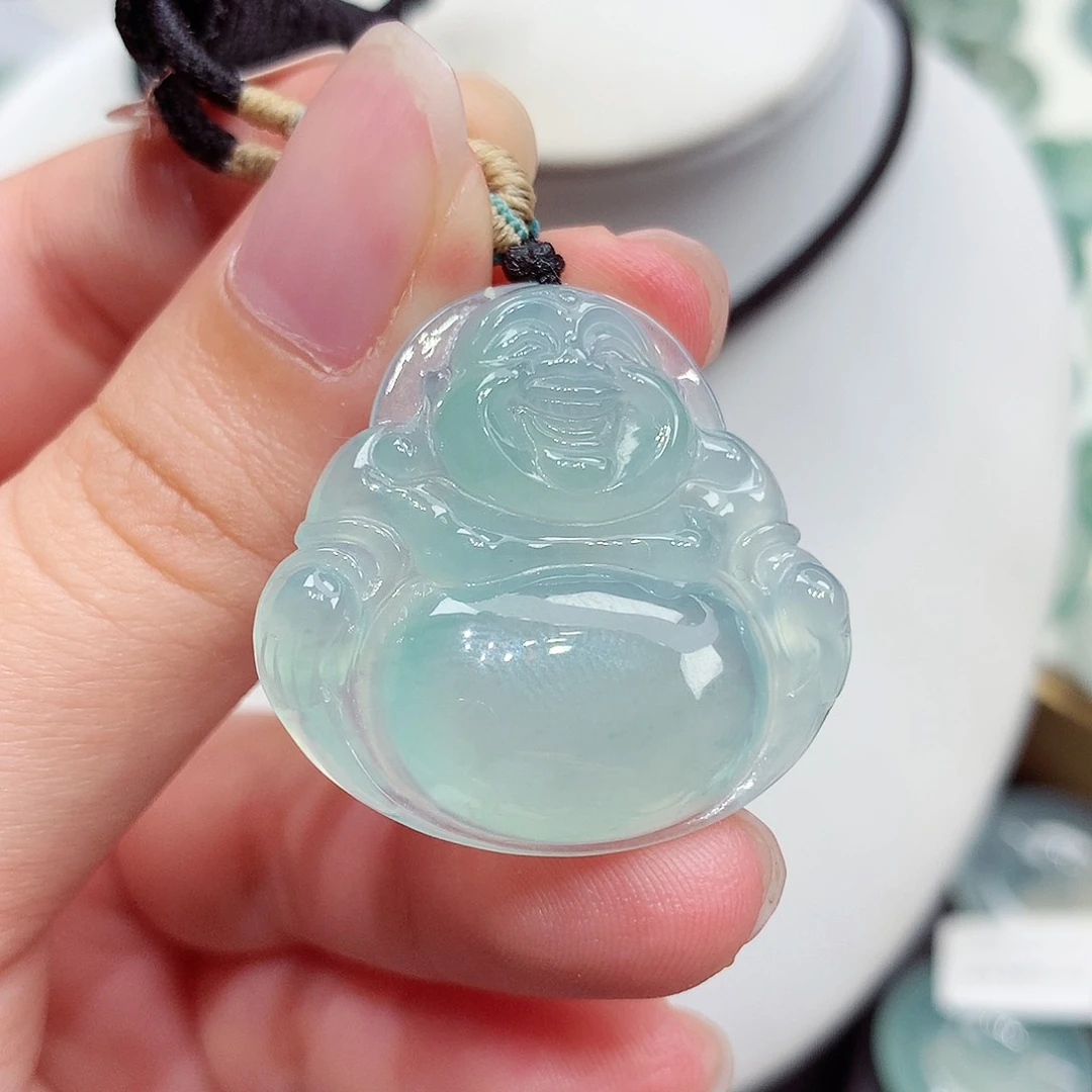 颈饰未镶嵌翡翠翡翠142，29.7/30.8/5