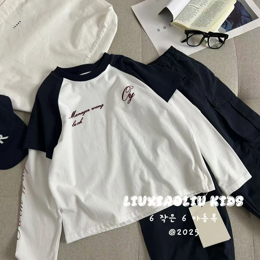 杭州六小六正版BY LIUXIAOLIU秋季儿童假两件长袖17033