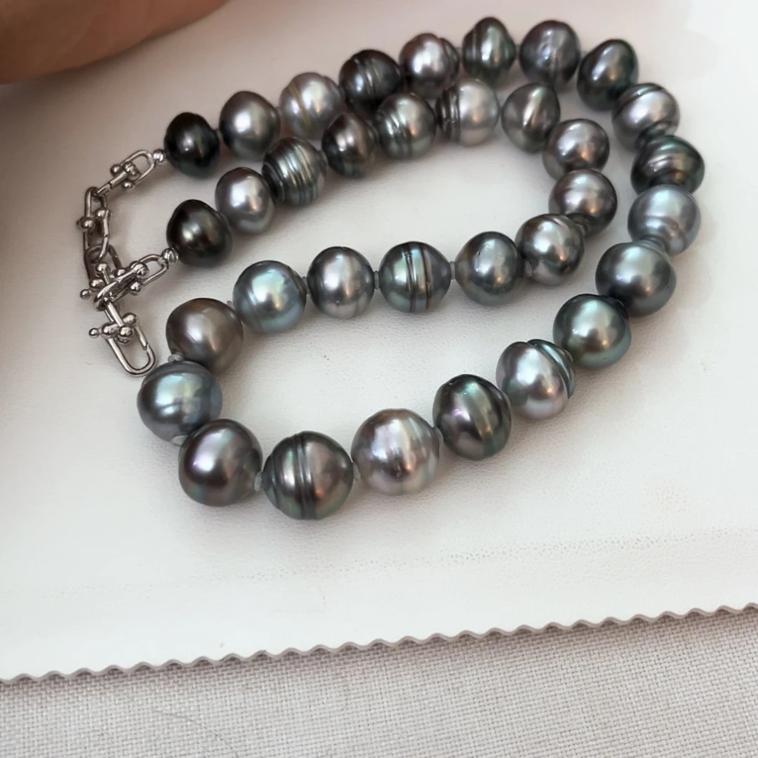 海水珍珠颈饰未镶嵌11-13巴洛克