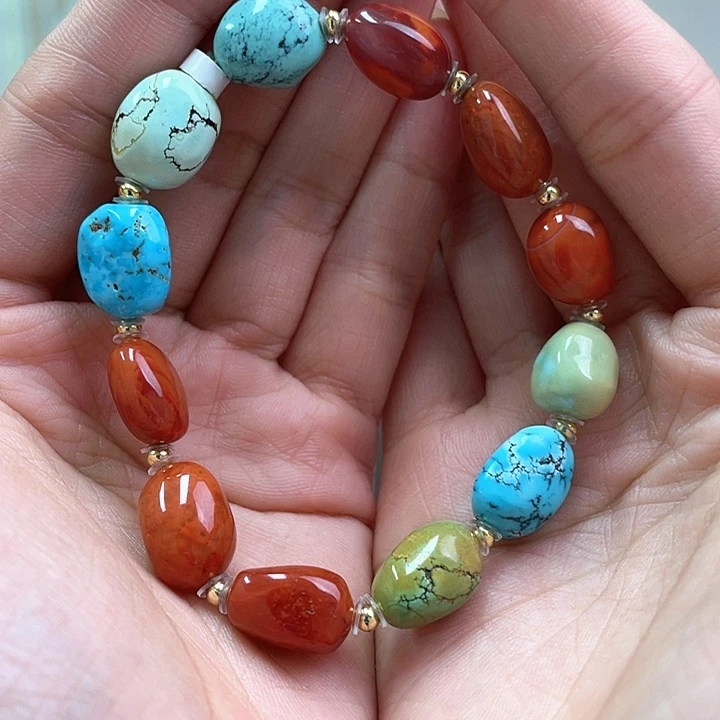 未镶嵌绿松石珠宝奇石