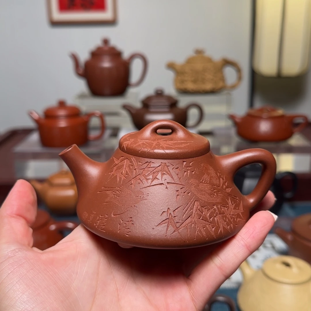 大***溪茶壶紫砂底槽清底槽清