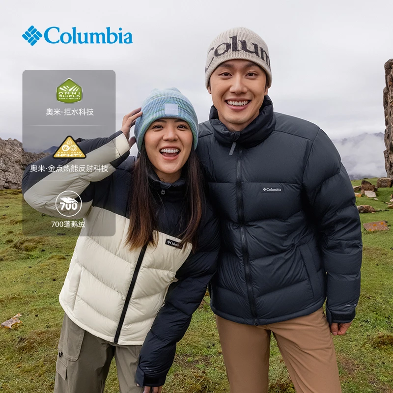 哥伦比亚新年新衣保暖拒水运动700蓬鹅绒羽绒服WE9590