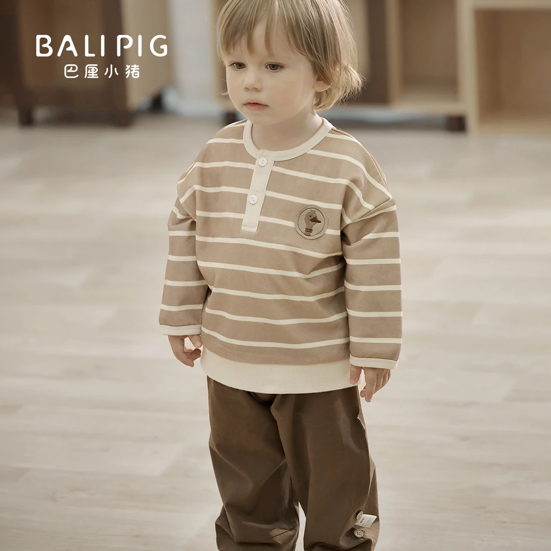 男童卫衣套装2025新款婴幼儿分体衣服宝宝春秋季两件套儿童春装