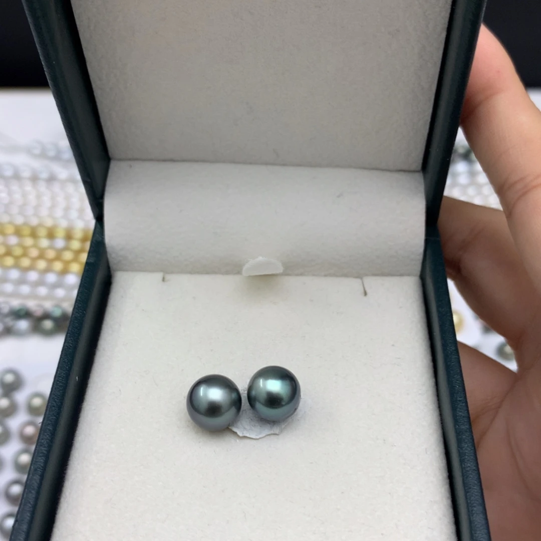 海水珍珠裸珠9-10mm大溪地对珠