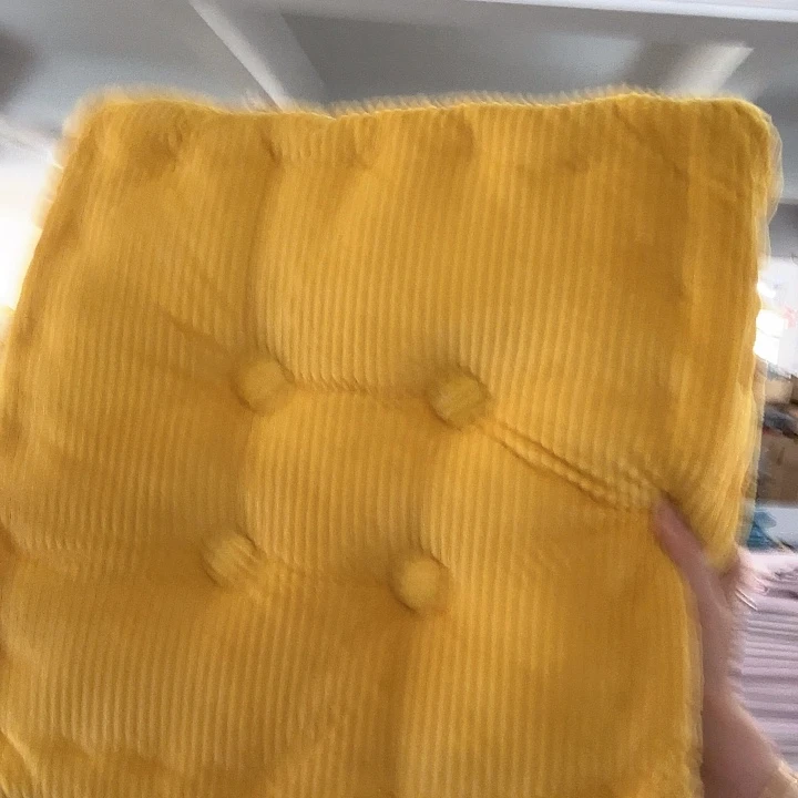 织物单肩包黄色饼干方形坐垫约40*40发一