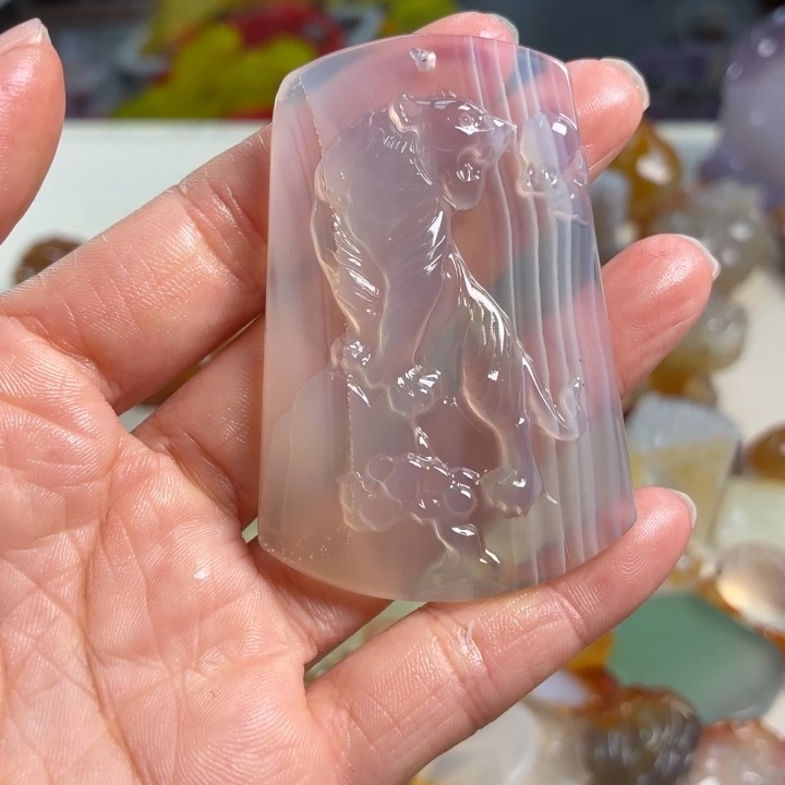 玛瑙/玉髓未镶嵌吊坠(不含链)