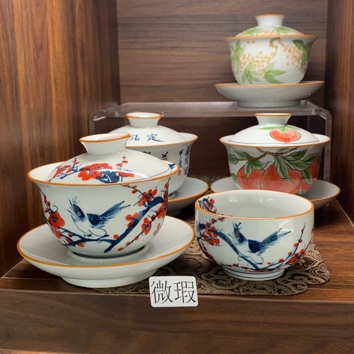 釉下老陶泥手工绘制