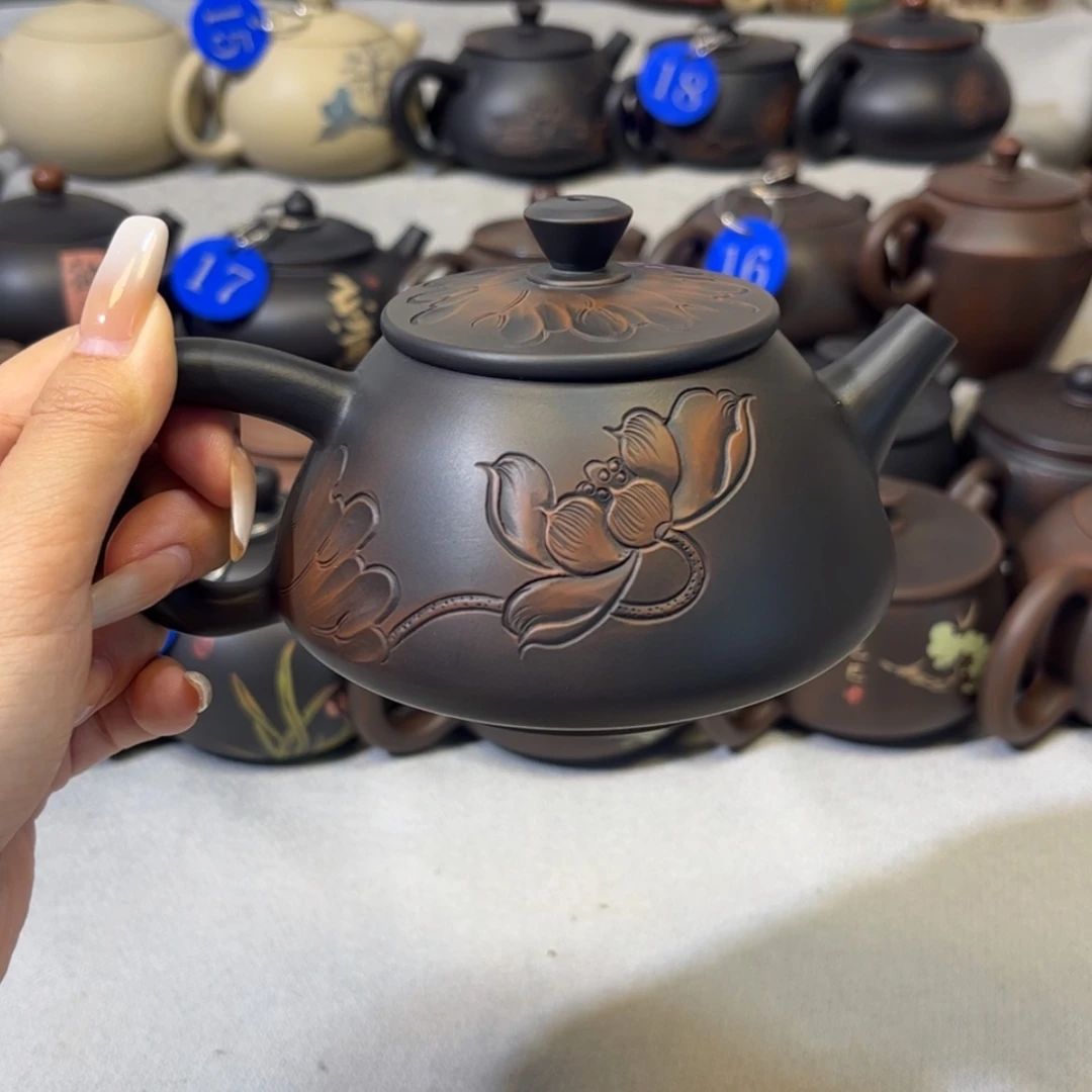 【闪购商品】红泥 浮雕莲蓬 容量 270c c
