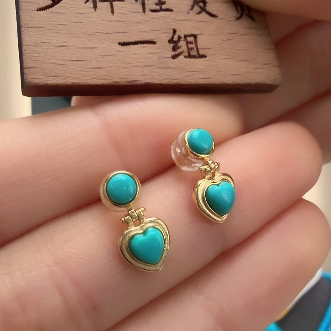 绿松石银S925镶嵌颈饰