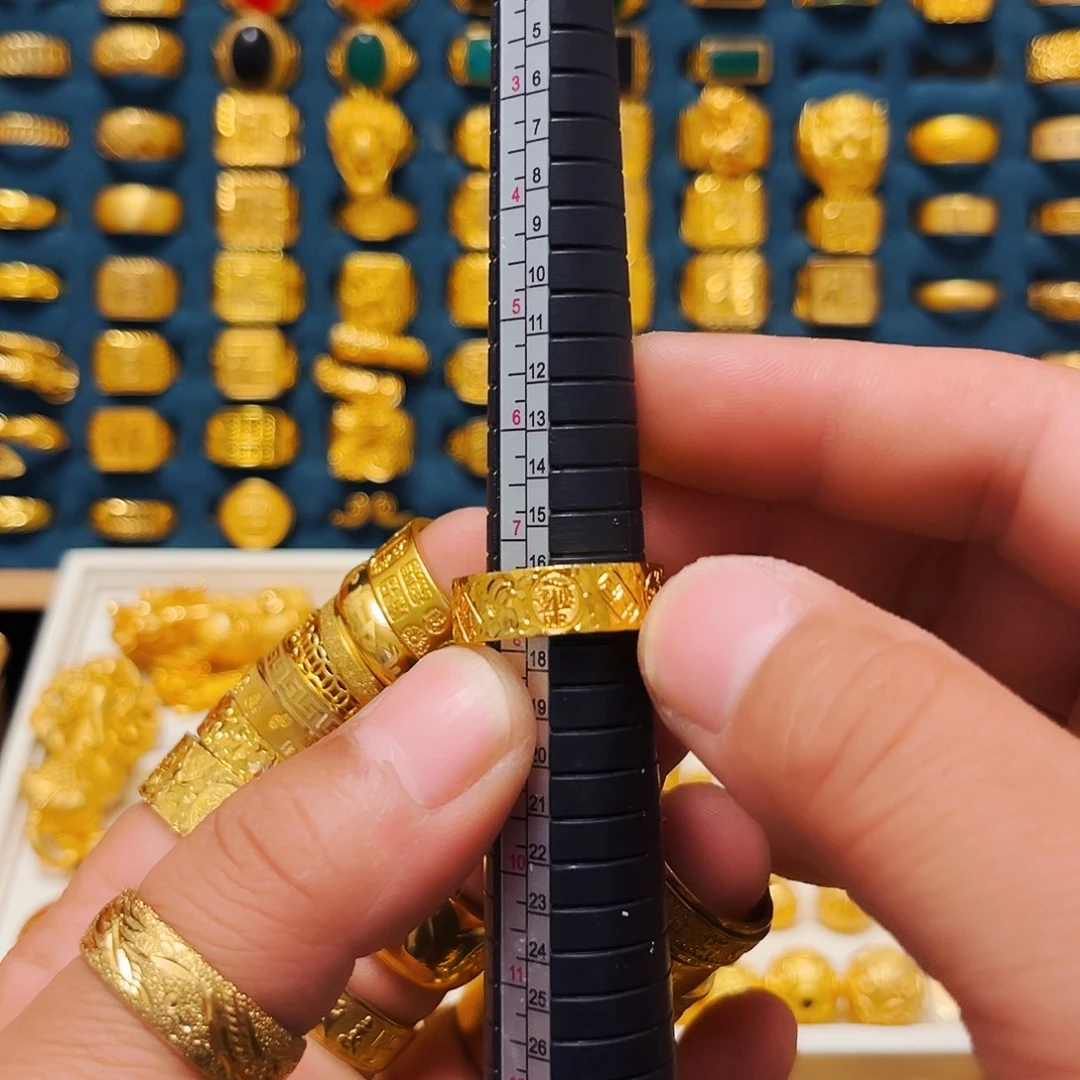 ᨳ***꧔铜合金闭口招财进宝戒指