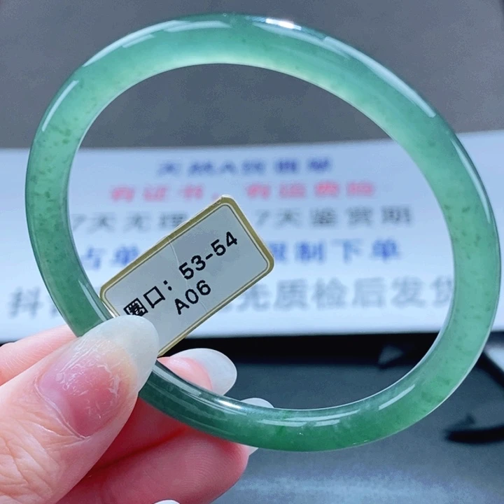 翡翠未镶嵌手镯翡翠手镯124