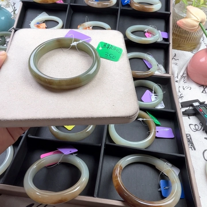 未镶嵌手镯和田玉玲珑美镯58.6