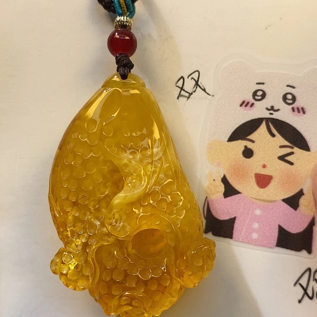 定制琥珀未镶嵌百财