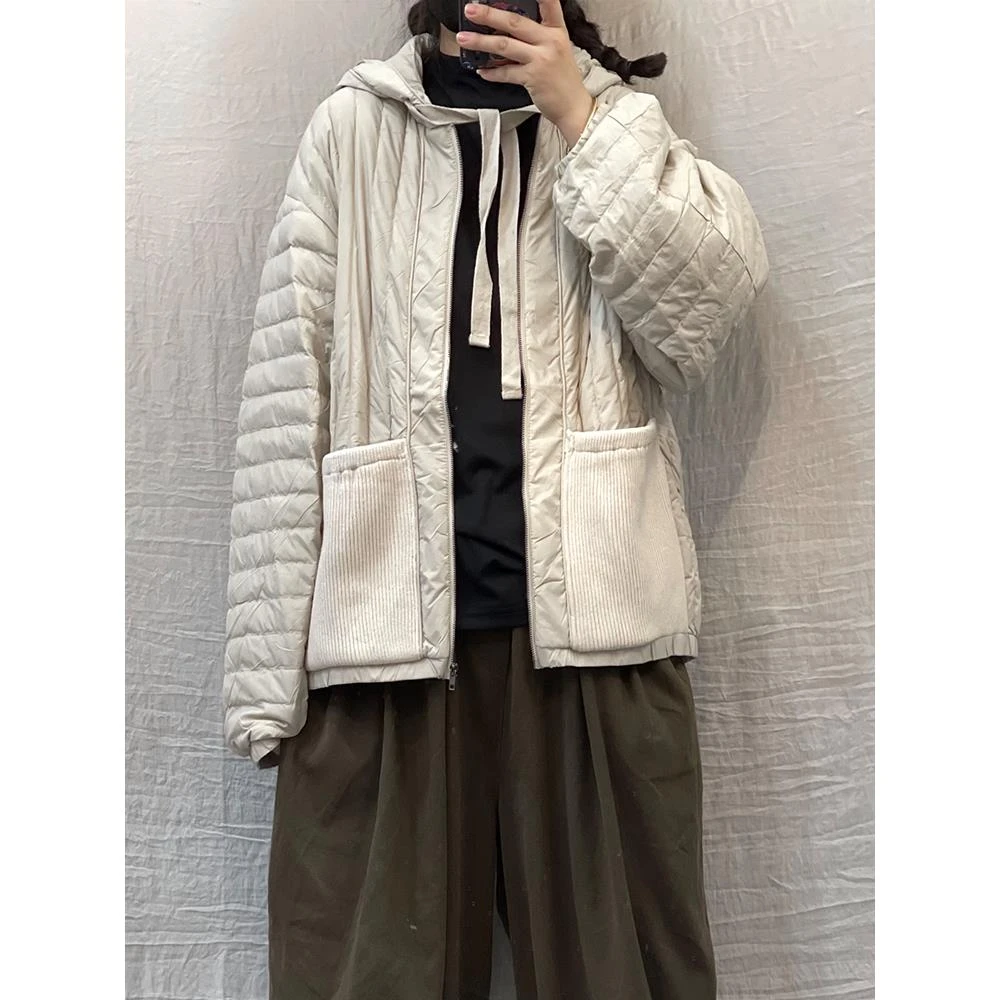 DUCURNO连帽短款羽绒服女2026冬季新款时尚洋气加厚保暖百搭外套