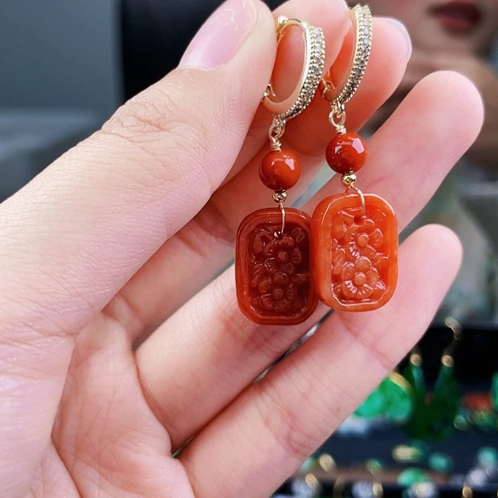 翡翠耳饰未镶嵌饰品