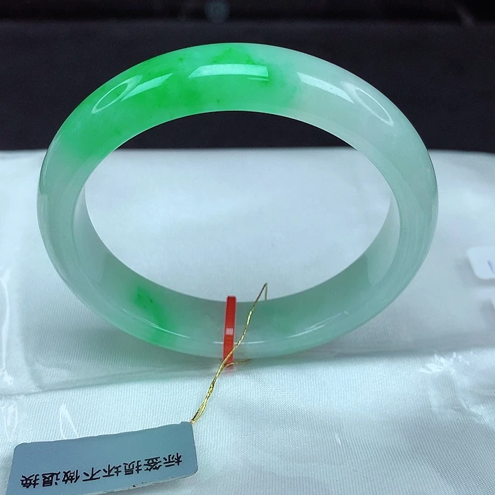 翡翠未镶嵌手镯54贵妃手镯240