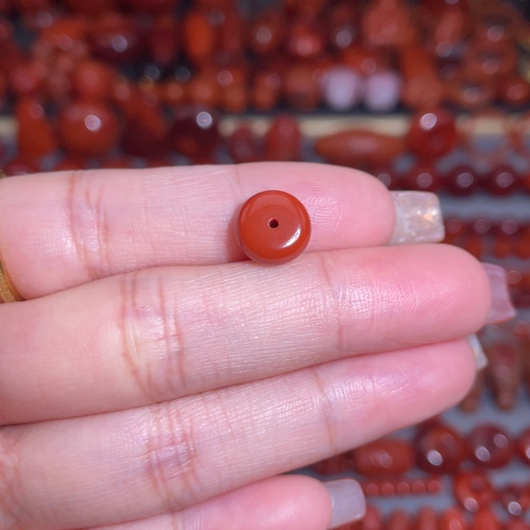 南红玛瑙未镶嵌隔片隔珠9.5mm