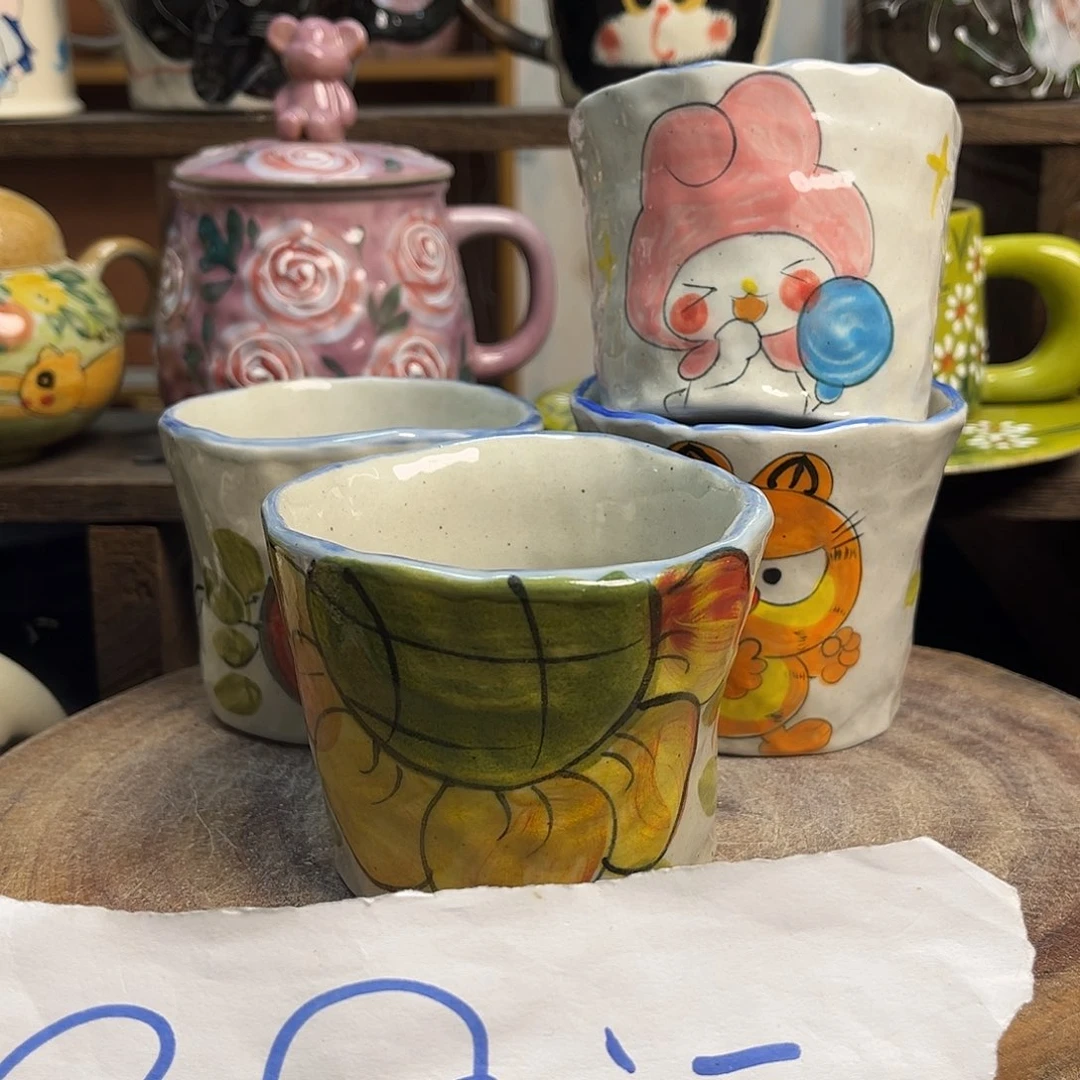 陶摆件哈哈我的天哪太杯子