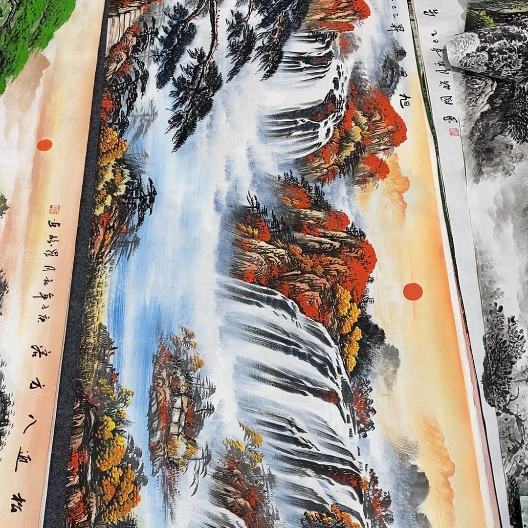 国画画画真的画画
